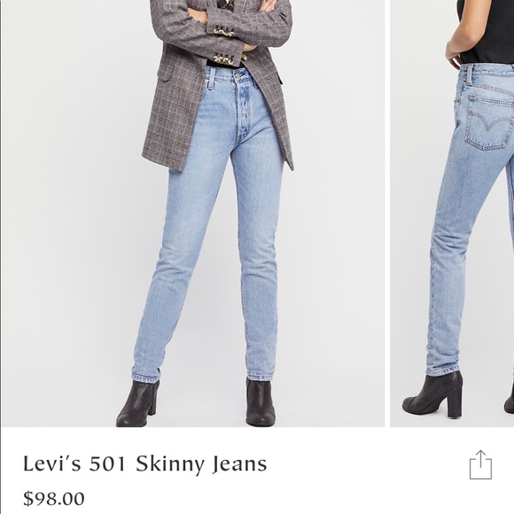 levi's 501 skinny jeans lovefool
